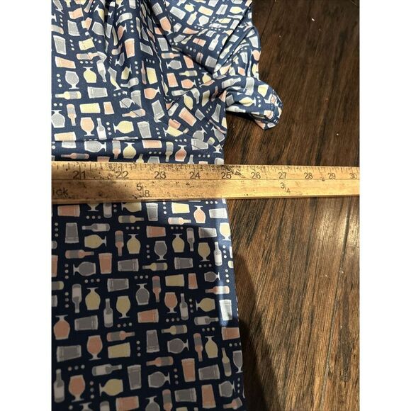 Southern Tide Mens XL Beer Print Pattern Golf Polo Shirt - Picture 7 of 8